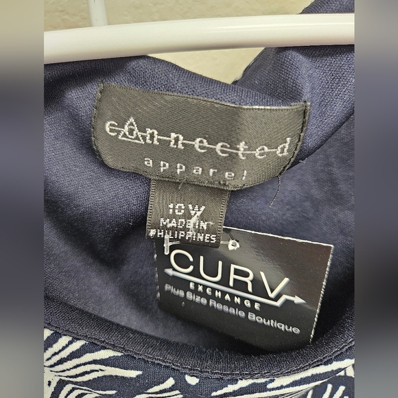 Navy and white dress sz 10 - Picture 4 of 5